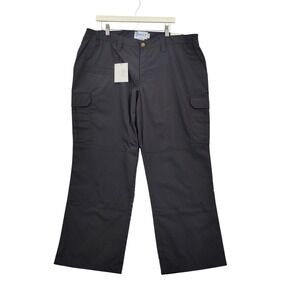 Galls Women Tactical Gorpcore Utility Tac Force Pants 18 Black Ripstop Cargo NEW